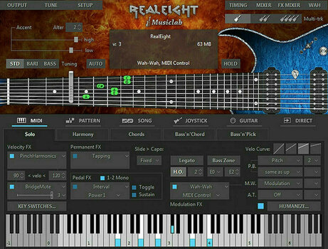 Software de estúdio de instrumentos VST MusicLab RealEight (Produto digital) - 3