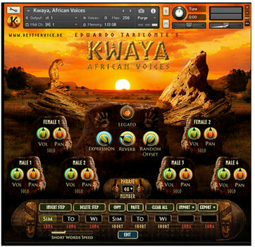 Zvuková knihovna pro sampler Best Service KWAYA (Digitální produkt) - 4