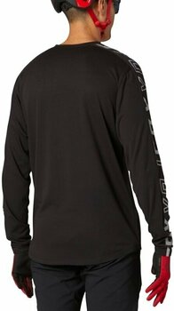 Fietsshirt FOX Ranger Drirelease Short Sleeve Jersey Jersey Zwart M - 4