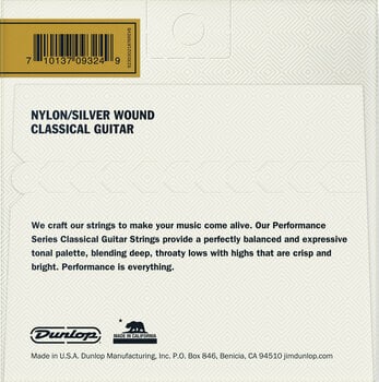 Nylonové struny pre klasickú gitaru Dunlop DCV100NB - 2