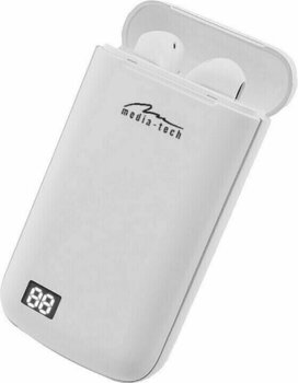 Écouteurs intra-auriculaires sans fil Media-Tech MT3598 White Écouteurs intra-auriculaires sans fil - 2