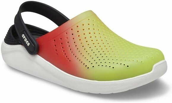 Unisex Schuhe Crocs LiteRide Color Dip Clog Lime Punch/Scarlet/Almost White 42-43 - 2