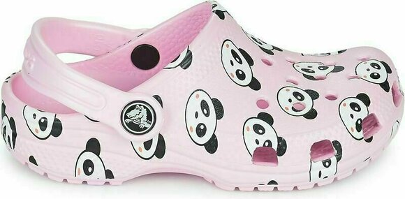 Buty żeglarskie dla dzieci Crocs Kids' Classic Panda Print Clog Ballerina Pink 25-26 - 3