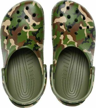 Unisex Schuhe Crocs Classic Printed Camo Clog Army Green/Multi 45-46 - 4