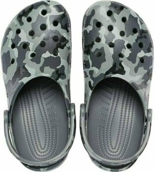 Unisex Schuhe Crocs Classic Printed Camo Clog Slate Grey/Multi 43-44 - 4
