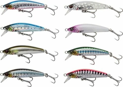 Wobler Savage Gear Gravity Minnow Crystal White Glow 5 cm 8 g - 2