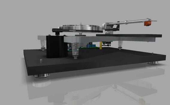 Hi-Fi Turntable Thorens TD 1601 + AT33EV Walnut Hi-Fi Turntable - 3