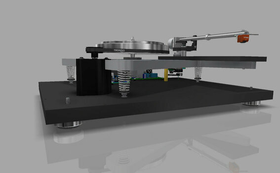 Hi-Fi Turntable Thorens TD 1601 + AT33EV Walnut Hi-Fi Turntable - 8