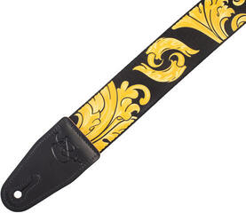 Kytarový pás Levy's Nita Strauss Artist Signature Kytarový pás Black & Gold Baroque - 3