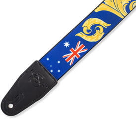 Tekstilni kaiš za gitaru Levy's Nita Strauss Artist Signature  Blue & Gold Baroque Tekstilni kaiš za gitaru - 3