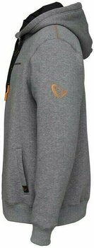 Sweatshirt Savage Gear Sweatshirt Classic Zip Hoodie Grey Melange L - 3
