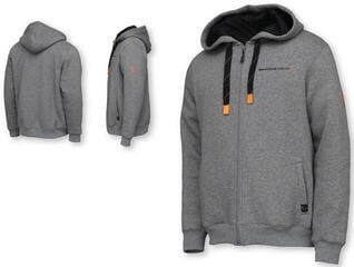 Mikina Savage Gear Classic Zip Hoodie Grey Melange - 1