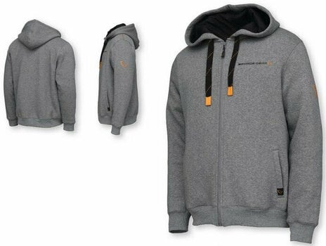 Sweatshirt Savage Gear Sweatshirt Classic Zip Hoodie Grey Melange XL - 2
