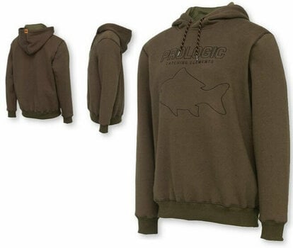 Sweatshirt Prologic Sweatshirt Mega Fish Hoodie Army Green XL - 4