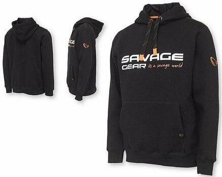 Huvtröja Savage Gear Huvtröja Cosmo Hoodie Black Ink 2XL - 3