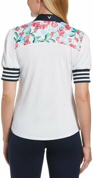 Camiseta polo Callaway Brushstroke Print Brilliant White XL - 4