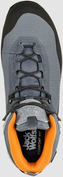 Mens Outdoor Shoes Jack Wolfskin Wilderness Lite Texapore Pebble Grey/Black 44,5 Mens Outdoor Shoes - 5