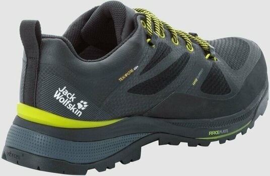 Mens Outdoor Shoes Jack Wolfskin Force Striker Texapore Low Black/Lime 44 Mens Outdoor Shoes - 3