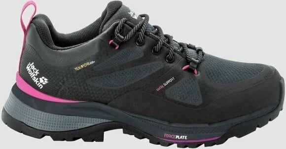 Womens Outdoor Shoes Jack Wolfskin Force Striker Texapore Low W Phantom/Pink 39 Womens Outdoor Shoes - 2