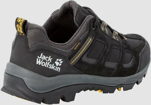 Mens Outdoor Shoes Jack Wolfskin Vojo 3 Texapore Low Black/Burly Yellow XT 41 Mens Outdoor Shoes - 4