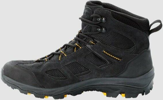 Mens Outdoor Shoes Jack Wolfskin Vojo 3 Texapore Black/Burly Yellow XT 45 Mens Outdoor Shoes - 3