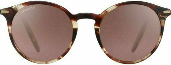 Lifestyle Glasses Serengeti Leonora Shiny Striped Brown/Polarized Drivers Gradient M Lifestyle Glasses - 2