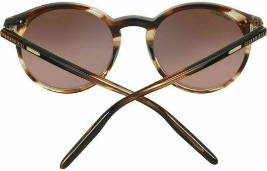 Lifestyle Glasses Serengeti Leonora Shiny Striped Brown/Polarized Drivers Gradient M Lifestyle Glasses - 4