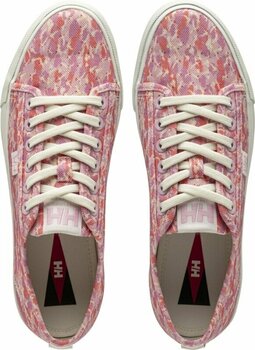 Womens Sailing Shoes Helly Hansen W Fjord Canvas Shoes V2 Multi Pink/Off White 38.7/7.5 - 5