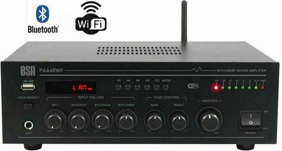 Kombinirano pojačalo s mikserom BS Acoustic PAA60WF Kombinirano pojačalo s mikserom - 2