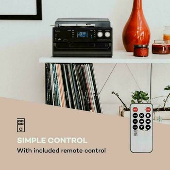 Kit de tocadiscos Auna Oakland DAB Black Kit de tocadiscos - 7