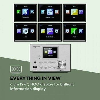 Radio internetowe OneConcept Streamo Silver Radio internetowe - 5