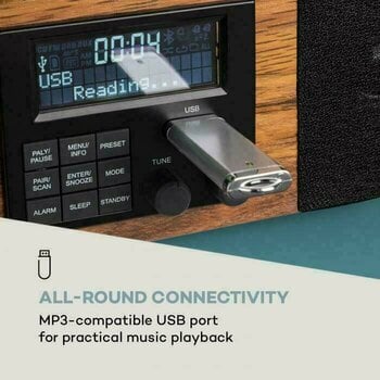 Retro gramofon Auna Verticalo SE DAB Wood Retro gramofon - 4