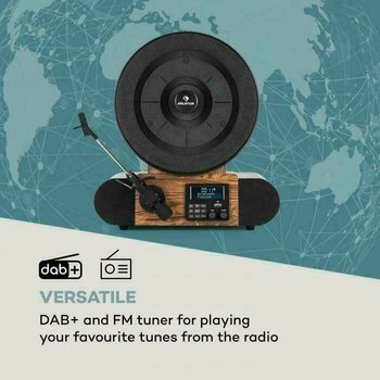 Retro gramofon Auna Verticalo SE DAB Wood Retro gramofon - 6