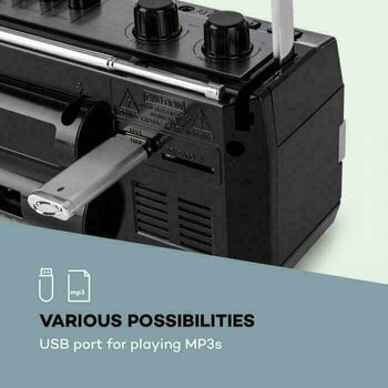 Retro radijas Auna Duke MKII Red Retro radijas - 3