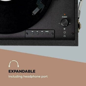 Tourne-disque rétro Auna Sarah Ann DAB Black Tourne-disque rétro - 5