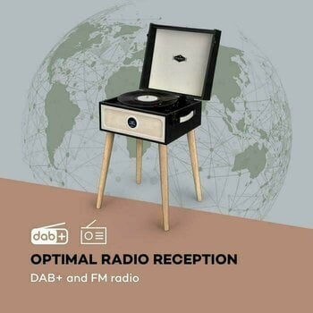 Tourne-disque rétro Auna Sarah Ann DAB Black Tourne-disque rétro - 6