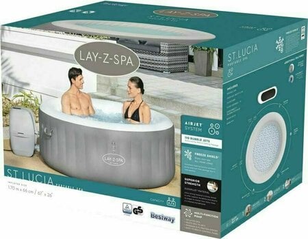 Inflatable Whirlpool Bestway Lay-Z-Spa St. Lucia AirJet Inflatable Whirlpool - 17