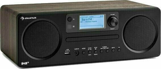 Radio Internet Auna Worldwide CD Walnut Radio Internet - 2
