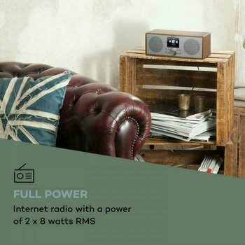 La radio numérique DAB + Auna Silver Star Stereo Walnut La radio numérique DAB + - 3