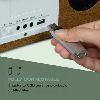 La radio numérique DAB + Auna Silver Star Stereo Walnut La radio numérique DAB + - 5