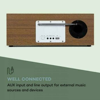 La radio numérique DAB + Auna Silver Star Stereo Walnut La radio numérique DAB + - 6