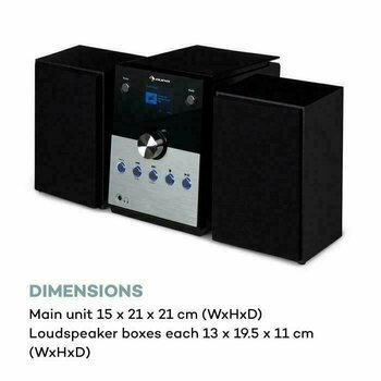 Namų garso sistema Auna MC-30 Silver - 8