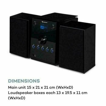 Home Soundsystem Auna MC-30 Black Home Soundsystem - 8