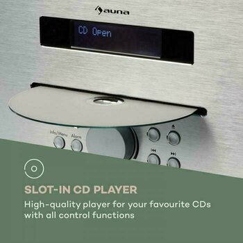 Player de desktop Auna Silver Star CD-DAB Maro - 5