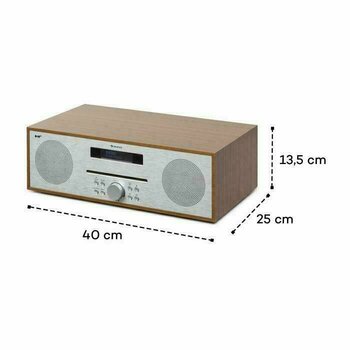 Επιτραπέζια Συσκευή Αναπαραγωγής Μουσικής Auna Silver Star CD-DAB Καφέ - 9