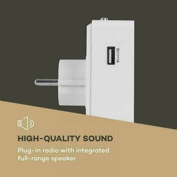 Digitalni radio DAB + Auna DigiPlug FM White Digitalni radio DAB + - 5