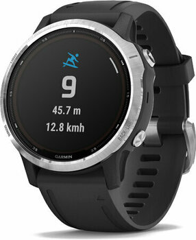 Smartwatch Garmin Fenix 6S Solar Silver Black Band - 11