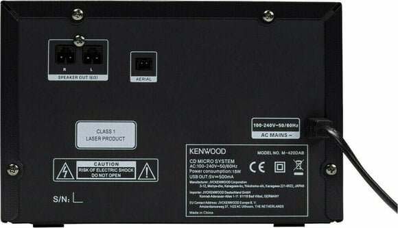 Kućni zvučni sustav Kenwood M-420DAB Black Kućni zvučni sustav - 6