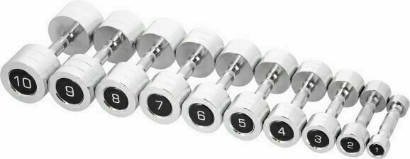 dumbbells HMS CHD07 7 kg Silver dumbbells - 5