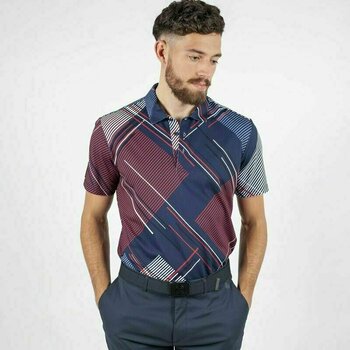 Chemise polo Galvin Green Mitchell Navy-Rouge M - 3